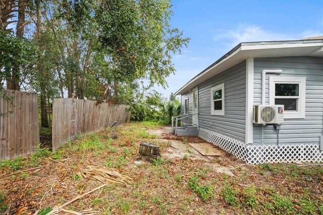 view of home's exterior featuring ac unit