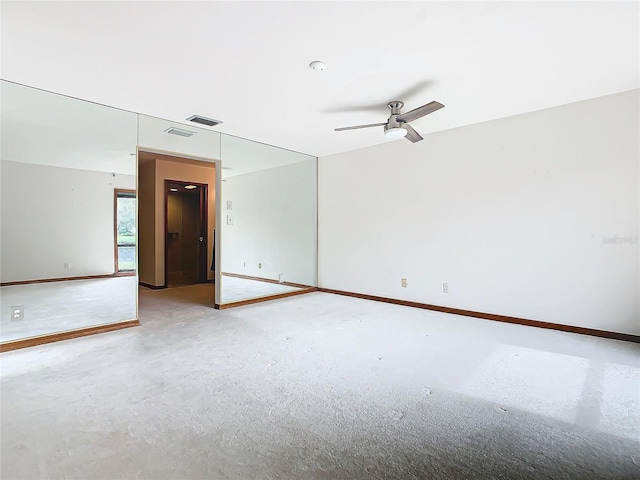 unfurnished room featuring ceiling fan