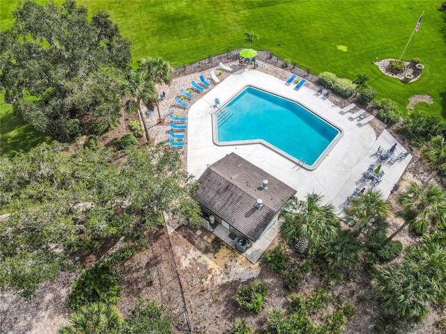 birds eye view of property