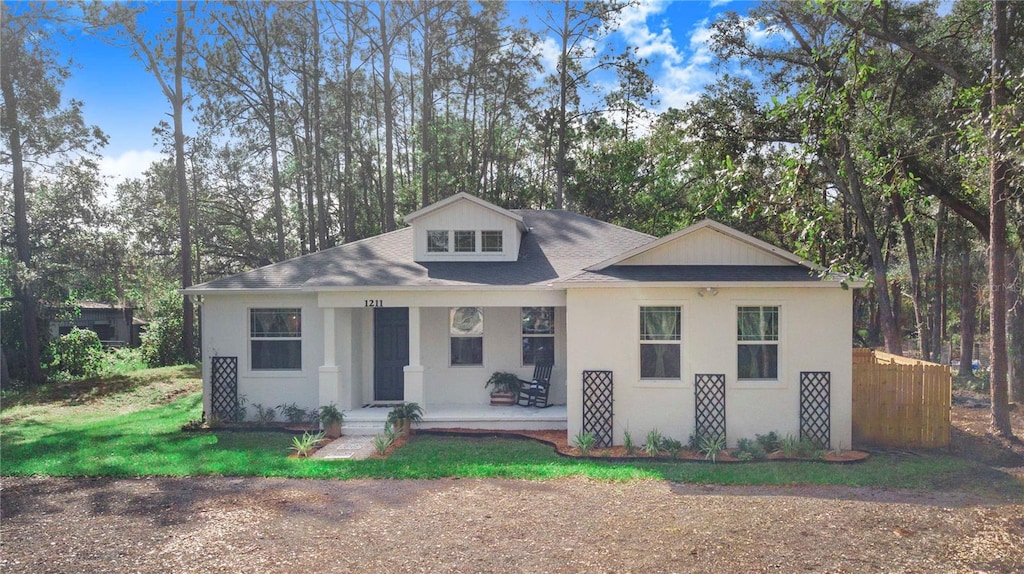 view of front of house with a porch