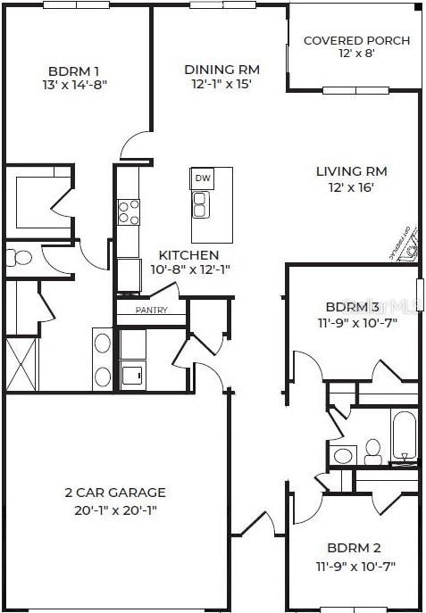 535 Noble Ave, Davenport, FL 33837 - property floor plan