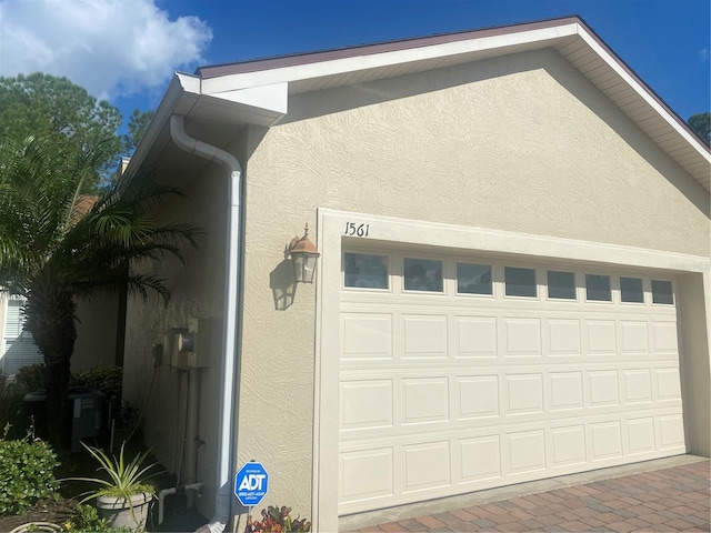 garage with central AC