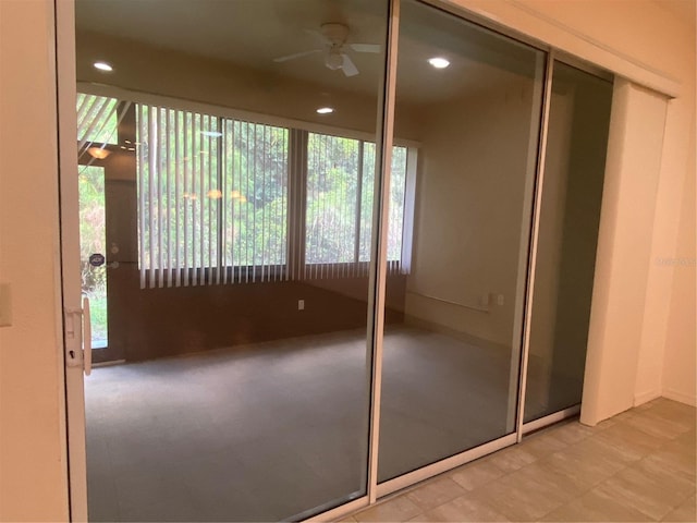 view of closet