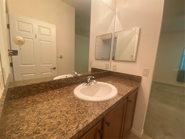 bathroom with vanity