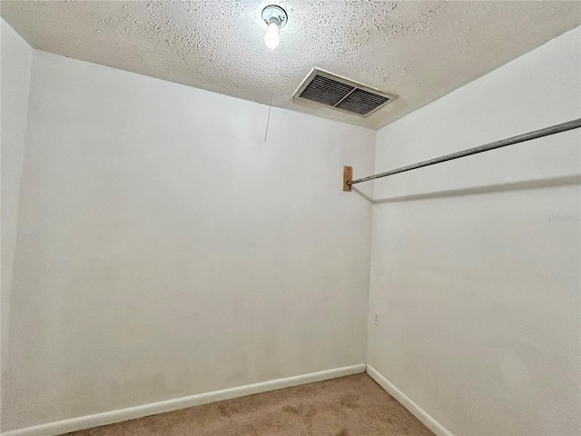 spacious closet with carpet flooring