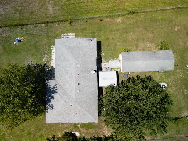 bird's eye view with a rural view