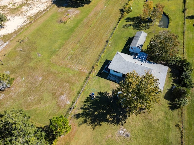 drone / aerial view featuring a rural view