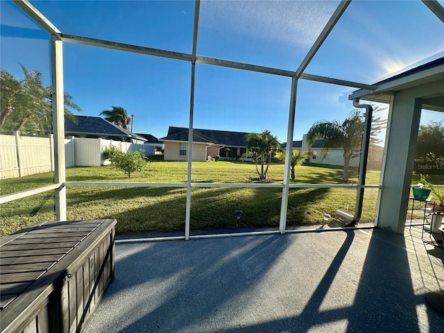 view of sunroom / solarium