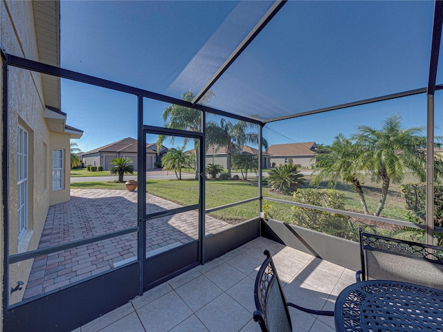 view of sunroom / solarium