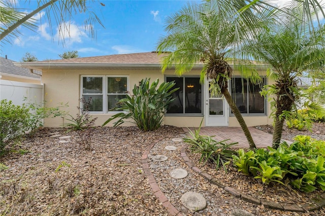 rear view of property with a patio