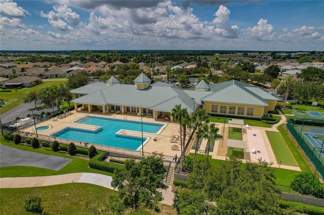 birds eye view of property