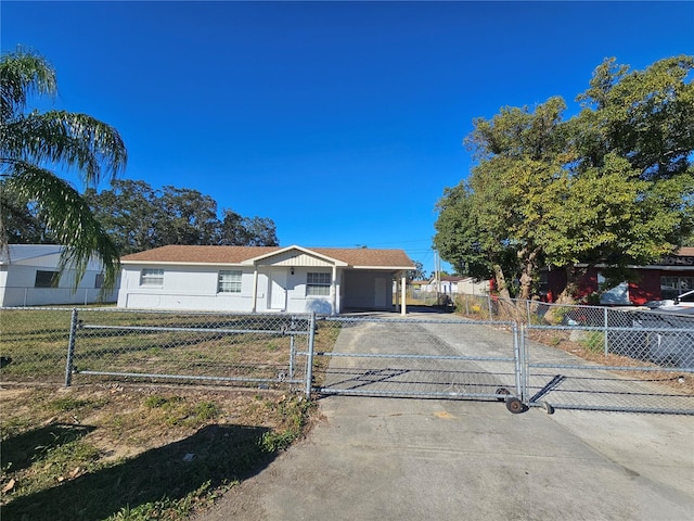 view of front of home