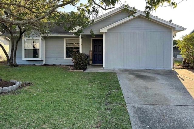 view of front of home with a front yard