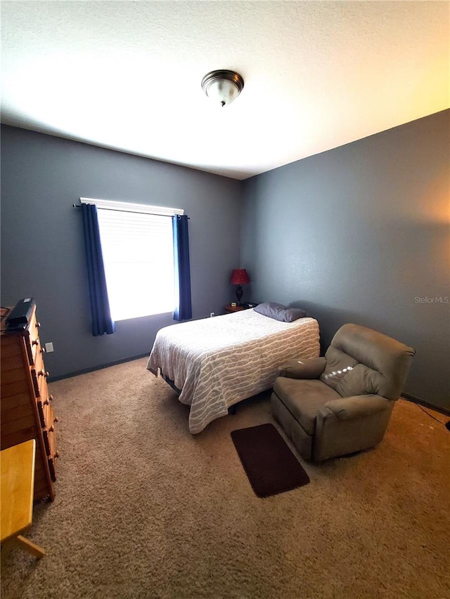 bedroom featuring carpet flooring