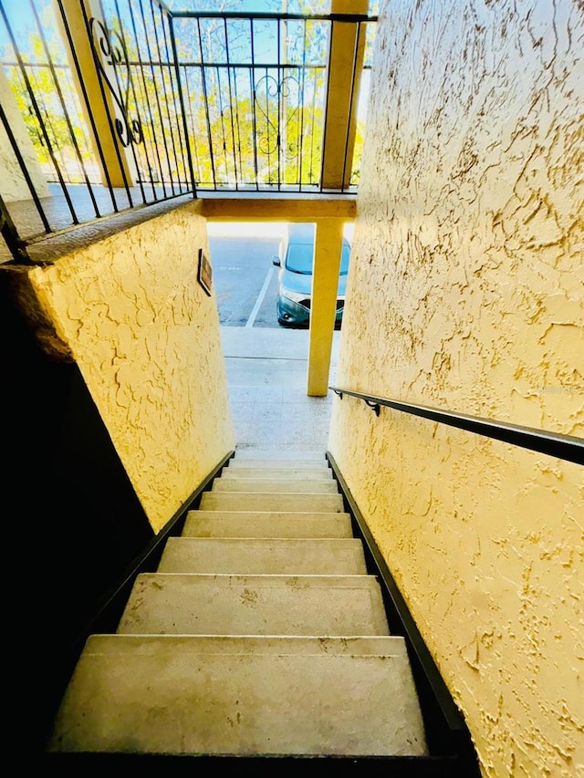 view of stairs