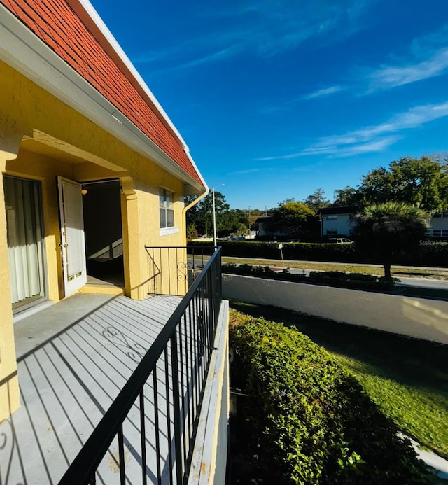 view of balcony