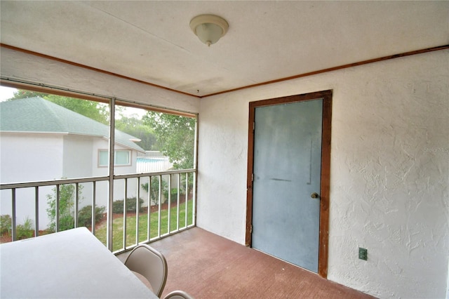 view of sunroom / solarium