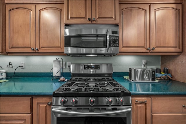 kitchen with stainless steel appliances