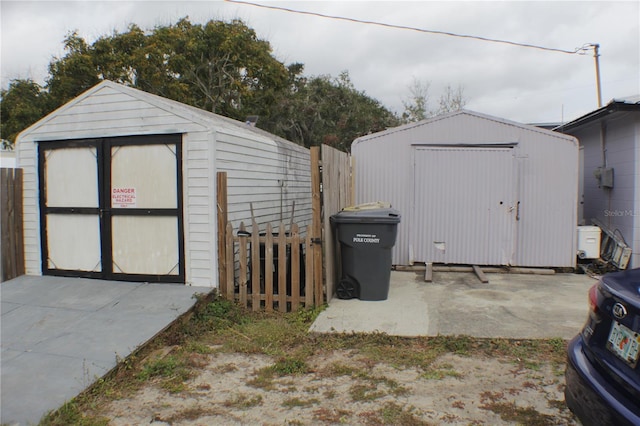 view of outdoor structure