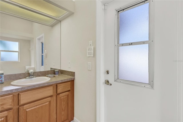 bathroom with vanity