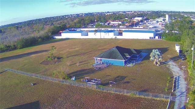 bird's eye view featuring a rural view