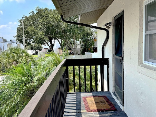 view of balcony