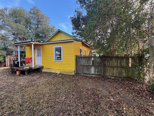 view of front of home