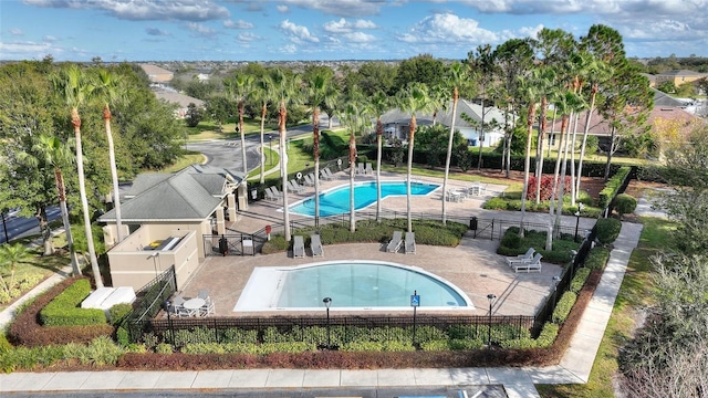 view of pool with a patio