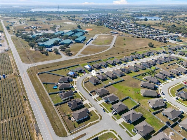 aerial view with a rural view