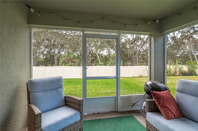 view of sunroom / solarium