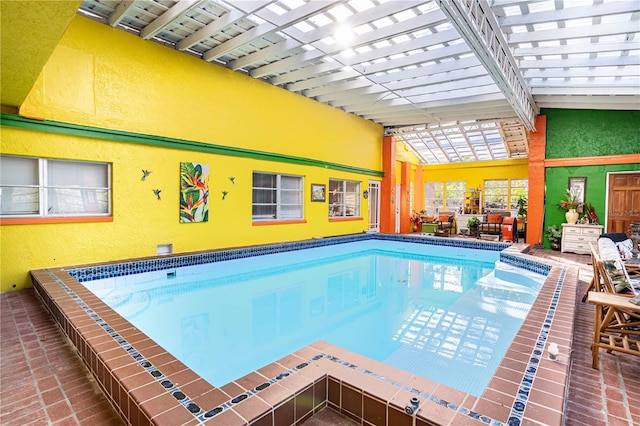 view of pool featuring a pergola