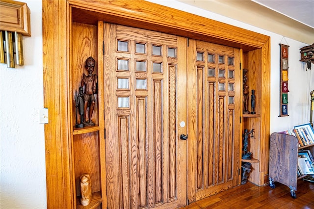 interior space featuring hardwood / wood-style floors