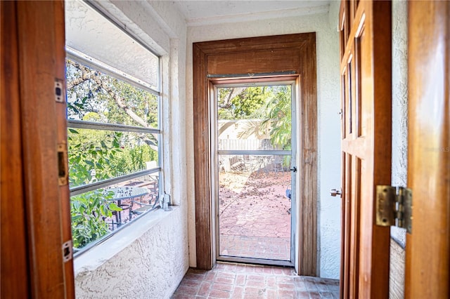 view of doorway to outside