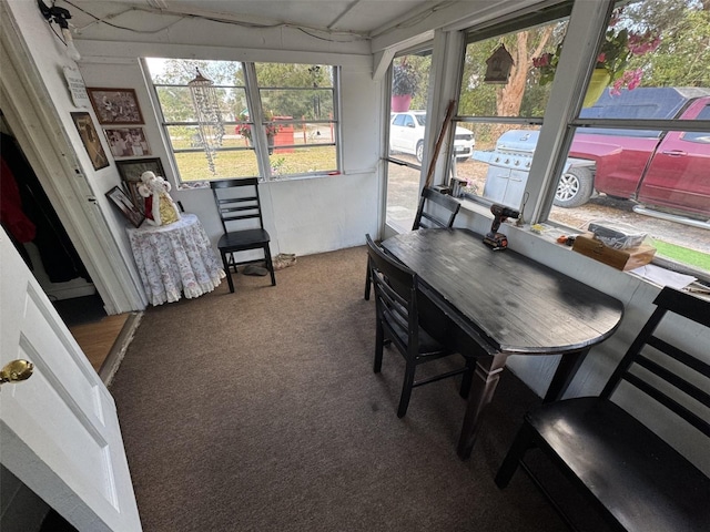 view of sunroom / solarium