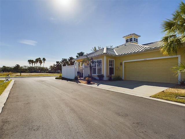 view of front of house featuring a garage