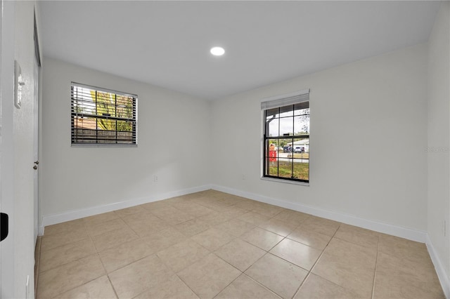 view of tiled empty room