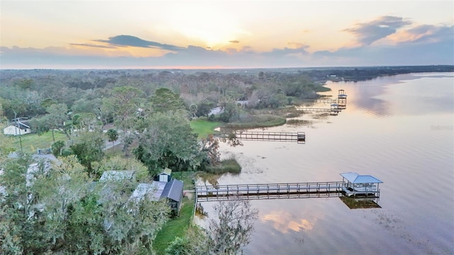 1769 S Lake Reedy Blvd, Frostproof, FL 33843 - aerial view at dusk of a water view