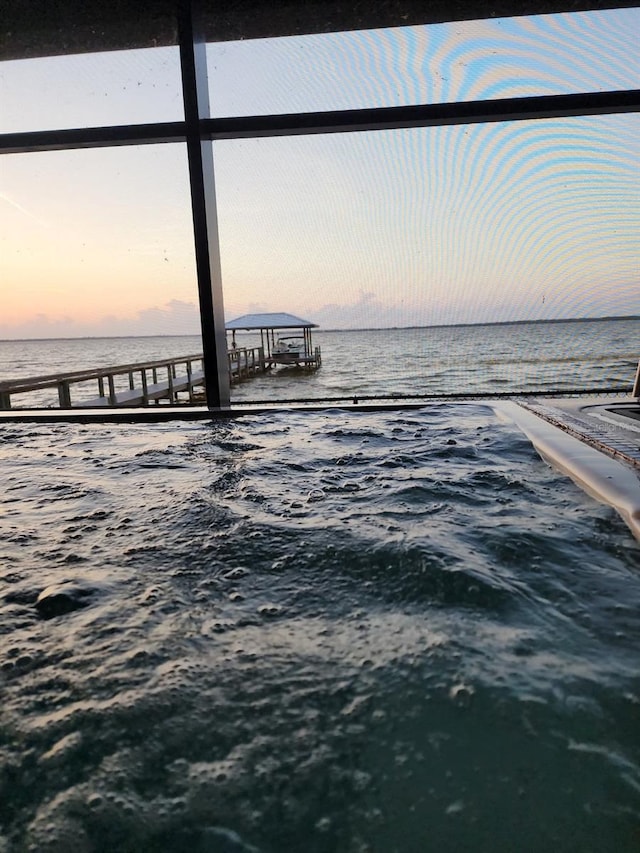 1769 S Lake Reedy Blvd, Frostproof, FL 33843 - dock area featuring view of water and beach