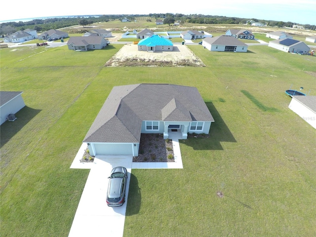 bird's eye view featuring a residential view