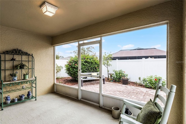 view of sunroom / solarium