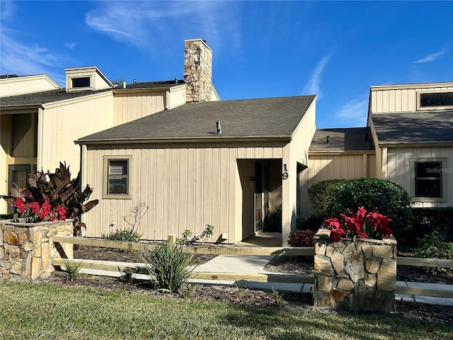 view of rear view of property