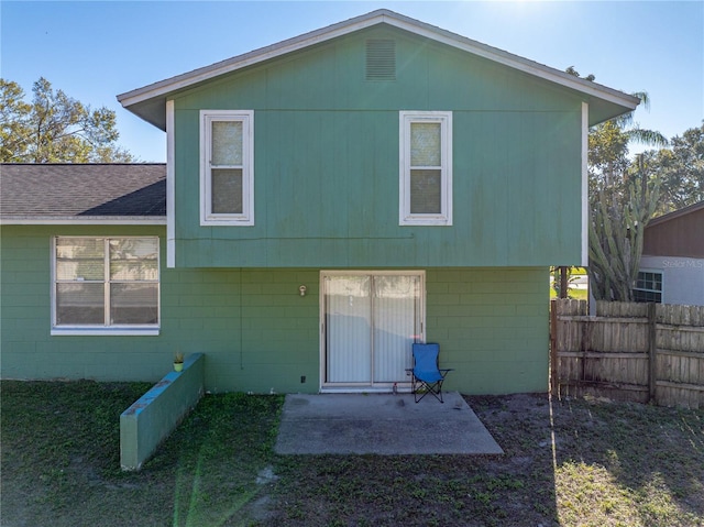 view of rear view of property