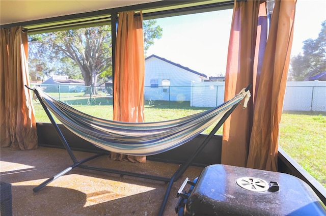 view of sunroom / solarium