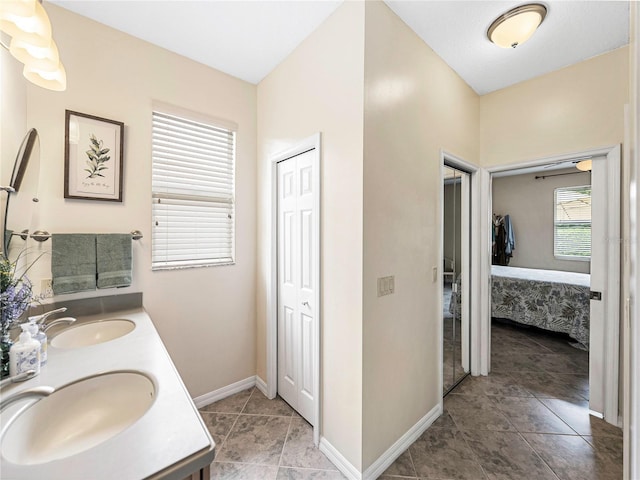 bathroom with vanity