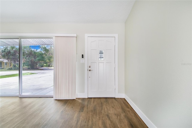 foyer featuring hardwood / wood-style flooring