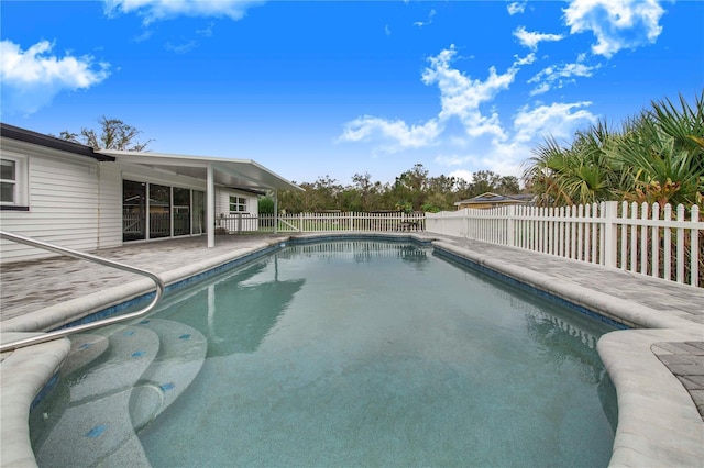 view of pool with a patio area