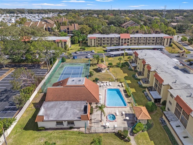 birds eye view of property