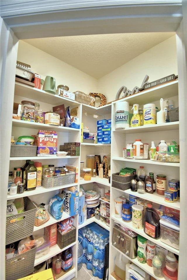 view of pantry