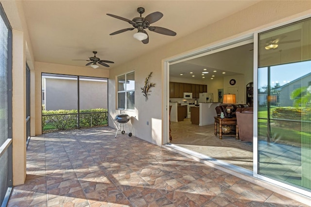 view of sunroom / solarium