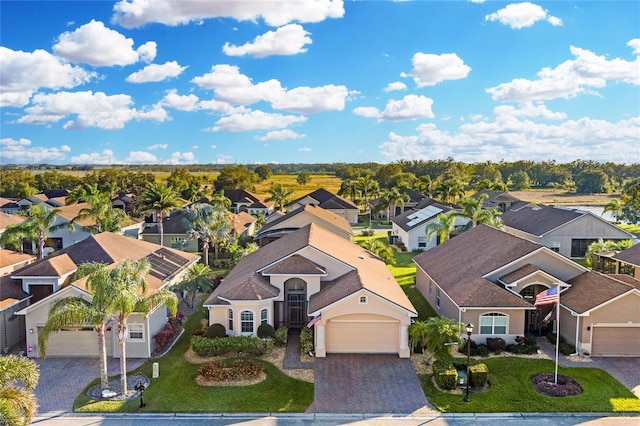 aerial view featuring a residential view